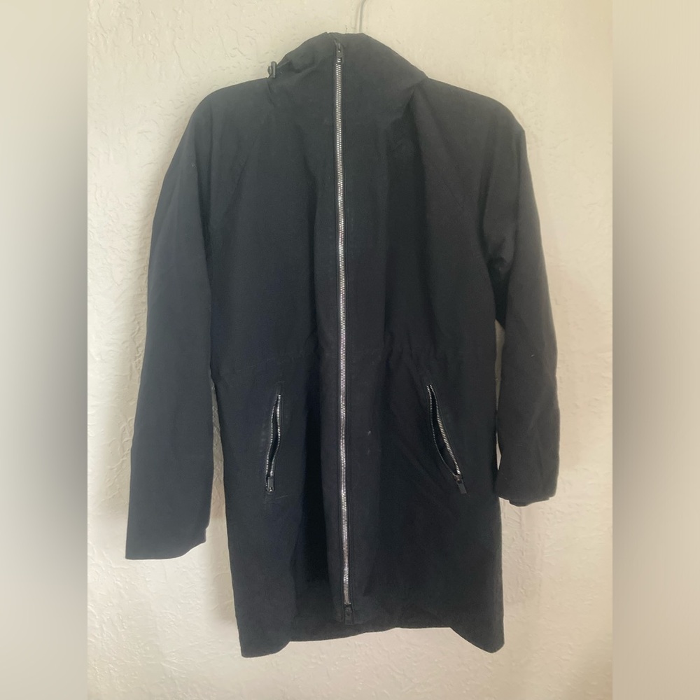 Athleta Black Rain Parka